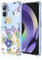 Topme Funda para Teléfono para Realme 10 (4G) (6.4 Inches), Funda para Teléfono Móvil con Patrón Pintado Transparente de Silicona Suave de TPU - Flores 4