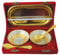 BRACOP Bol à Dessert en Laiton Anaprashan Assiette en métal Bols de Service décoratifs avec cuillère et Plateau Assiette de Service Vaisselle décoration Annaprashan Grand Bol à Salade Cadeaux Rakhi.