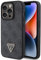 Guess GUHCP15LP4TDPK Hülle für iPhone 15 Pro 6.1 Schwarz hardcase Leather 4G Diamond Triangle