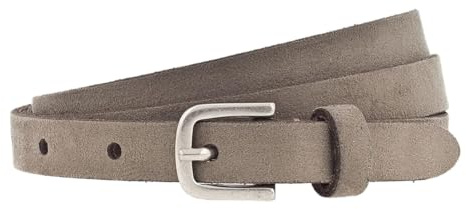 Vanzetti Leder Gürtel Taillengürtel Slim Velours Belt W95 Taupe