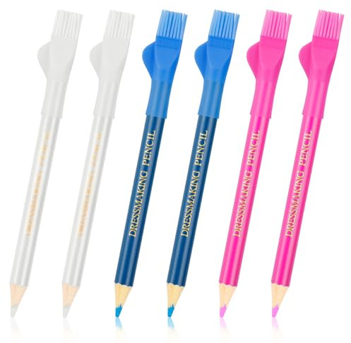 GLADFRESIT Lot de 6 craies de couture avec pinceau