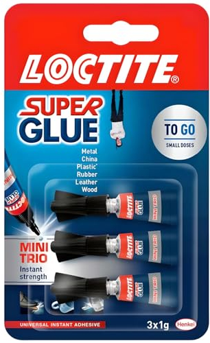 AMK® Mini Trio Super Glue 3 x 1g Strong Instant Strength Precision Heat Resistant Adhesive