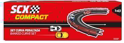 Scalextric – Accesorios y Extensiones Circuitos de Carreras Compact Escala 1:43 (Set Curva Peraltada)