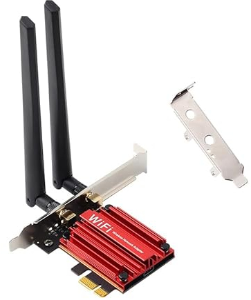 8774Mbps WiFi 7 Intel BE200 Pcie Wireless WiFi Adapter Bluetooth 5.4 Tri Band 2.4G/5G/6GHz Mieux Que AX210 WiFi 6E Card, Not Support AMD