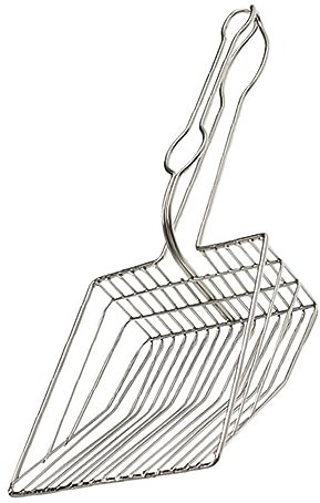 DOITOOL Streuschaufel Für Hunde Und Katzen Griff Für Haustier-sandschaufel Aus Edelstahl Mühelose Eckenreinigung Bequemer Griff Für Katzentoilette