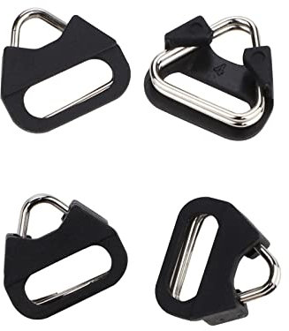 Camera Strap Hook Triangle Split Ring Compatible with Sony Fuji DSLR Mirrorless Camera W/Round Eyelet (2 Pair) stainless