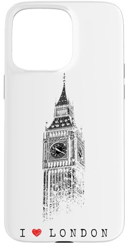 Hülle für iPhone 15 Pro Max London Big Ben Vintage Skyline England UK I Love London
