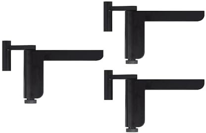 ABUS Türschließer 2603 für leichte Innentüren – geeignet für DIN links und rechts schließende Zimmertüren – ohne Bohren, ohne Schrauben – Schwarz - 3er Set