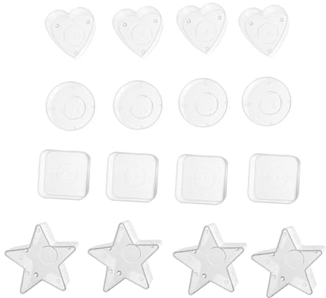 TOPPERFUN 16 Piezas Caja de velas casera cajas plástico cajas de plástico vasos candelita vacíos recipiente transparente té tarro de vela con tapa tarro de vela artesanal con cubierta envase