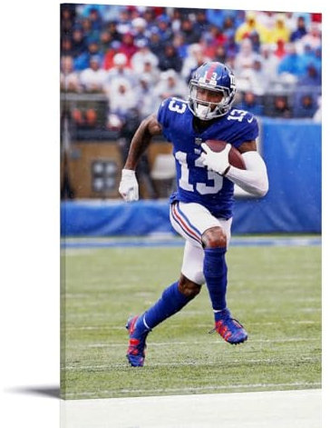 QEWSAR Odell Beckham Jr. American Football Star-Poster, Wandkunst, Schlafzimmer-Drucke, Heimdekoration, hängendes Bild, Leinwandbild, Gemälde, 30 x 45 cm