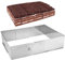 Hilsita Einstellbare Rechteckige Kuchenrahmen, Tortenring Eckig, Edelstahl Brownie Form, Tiramisu Kuchen Formen Backen, Backrahmen Rechteckig, Tortenring Höhe 10cm
