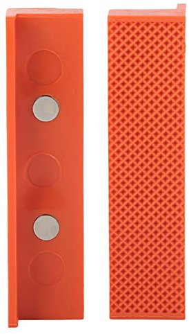 Multipurpose Vise Jaw Pad, 1 Set Protector Jaw TPU Magnetic Vise Protective Pad Clamp Tool Accessories 4.5in/6in fit Wide Array of Vices (4.5)