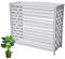 KHLMSRXJ Cubierta de Aire Acondicionado Split para balcón y jardín, Soporte de exhibición para decoración de Plantas (Blanco 81 x 32 x 70 cm)