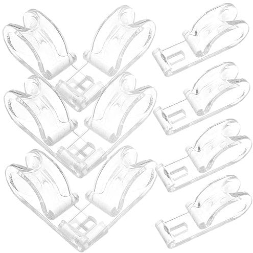 Transparente P-clip Haken 10 Stück aus Pom für Rollos und Gardinen