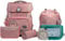 SCHOOL-MOOD Champion Pro Rainbow Schulranzenset 7-teilig 21,5L Stauraum, ergonomisches Easy Fit System für 1 m bis 1,50 m Körpergröße, standfest, wasserdichter Stoff mit Reflektoren