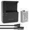 YUEFANSEN LP-E8 Batterie 1900 mAh et chargeur de batterie LC-E8 LC-E8E compatible avec EOS 550D, EOS 600D, EOS 650D, EOS 700D, Rebel T2i T3i T4i T5i, EOS Kiss X4 X5 X6