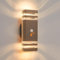 CELAVY Up Down Outside Lights with Motion Sensor, PIR Outdoor Wall Light Mains Powered, IP65 Front Door Porch Light Electric, Security GU10 LED External Exterior Lamp Wall Mounted for House, Brown