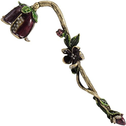 Kerzenlöscher, Retro-Kerzenlöscher, Kerzenabdeckungswerkzeug mit langem Griff, Feuerlöscher für Zuhause, Kerzenstopper, Metallkerzendocht, altmodisch (lila)