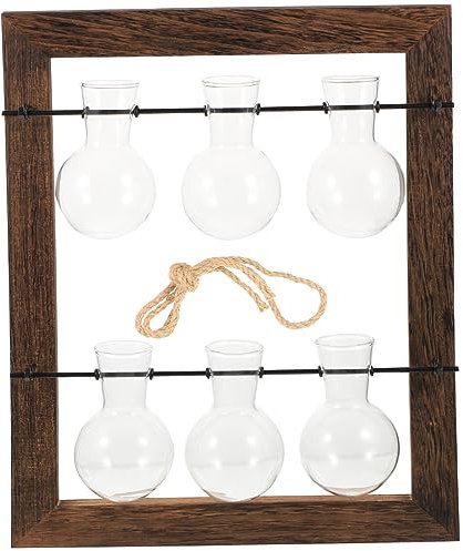 Yardwe Hängevase Aus Glas Für Wandmontage Hydrokultur Blumenhalter Im Nordischen Stil Platzsparende Wanddekoration Für Indoor Pflanzen