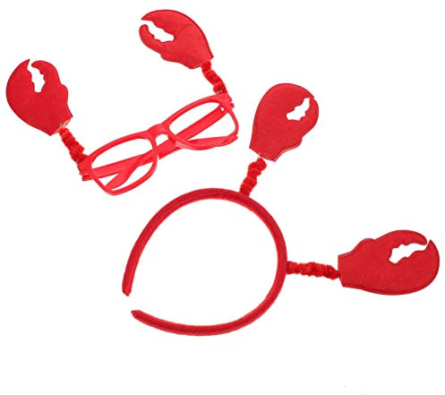 DEARMAMY Bandeau Avec Lunettes Décoratives Accessoire De Fête Adorable Pour Garçon Fille Et Adultes Bandeau Et Lunettes