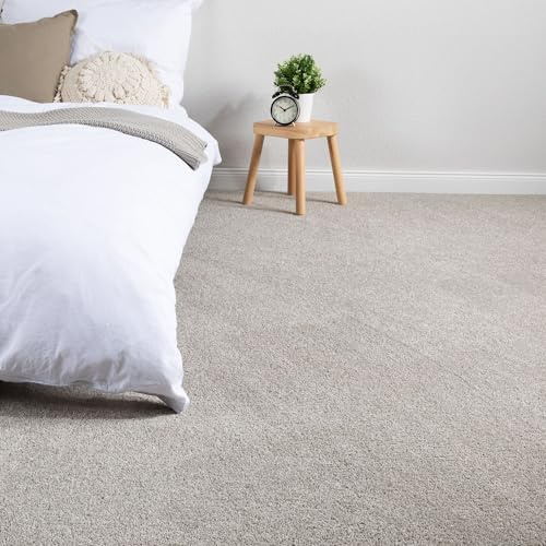 Steffensmeier Teppichboden Capri Meterware | Auslegware für Kinderzimmer Wohnzimmer Schlafzimmer | Hellgrau, Größe: 300x400 cm