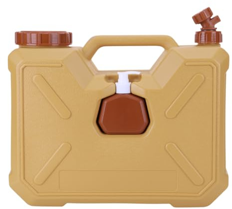 CHANGYUE Récipient d'eau de Camping 12L avec Robinet, Bouteille désinfectant, sans Fuite, Parfait pour randonnée, Pique-Nique, Outdoor (Kaki)