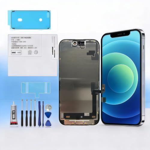 RUI XI LCD-Display, Touchscreen-Digitalisierer, vollständiger Montage-Ersatzbildschirm, Reparaturset, Akku und Werkzeug (für iPhone SE LCD)