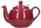 London Pottery Farmhouse Loose Leaf Teapot with Infuser, Ceramic, Red, 6 Cup (1.5 Litre)