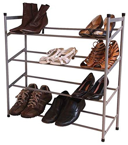 JVL 4 TIER SHOE RACK (NOT EXTENDABLE)
