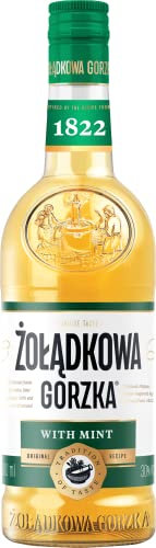 ZOLADKOWA GORZKA - Mint-Menthe - Vodka Aromatisée - 28% Alcool - Origine : Pologne - Bouteille Vodka 50 cl