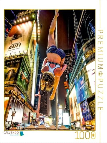 CALVENDO Puzzle EIN Motiv aus dem Kalender Poledance on the Streets of New York | 1000 Teile Lege-Größe 48 x 64 cm Foto-Puzzle für glückliche Stunden