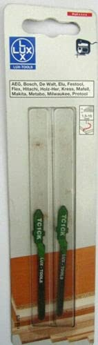 LUX 113075 Stichsägeblatt grob für Kurvenschnitt, konisch geschliffen, Bosch Aufnahme Bosch Zahnteilung 1,35 mm PROFI