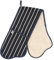 British Textile Company Butchers Stripe Navy Double Oven Glove