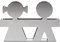 Alessi GIROTONDO Briefhalter aus Edelstahl, Silber, 21 x 17 x 25 cm