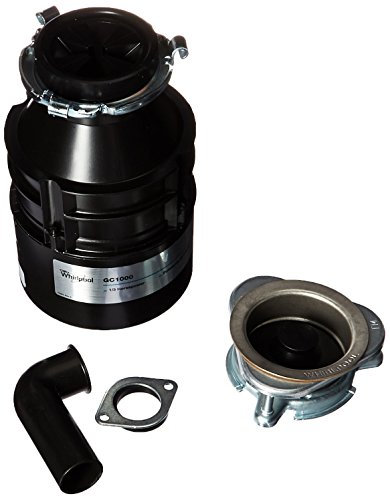 Whirlpool GC1000PE 1/3 hp in Sink Disposer, Black