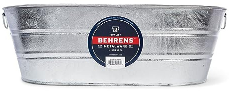 Behrens 3-OV 16-gallon ovalt stålbadkar