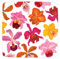 Caspari Entertaining with Set mit 2 Orchideen Salattellern, insgesamt 16 Teller