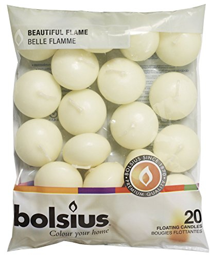 BOLSIUS 20 FLOATING CANDLES [Ivory] x 1