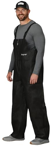 FROGG TOGGS Men's Classic Pro Advantage Waterproof Breathable Bib, Black, 3X-Large