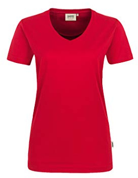 HAKRO Damen Damen V-Shirt Mikralinar® T-Shirt