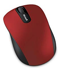 Microsoft - Bluetooth Mobile Mouse 3600 - Souris Bluetooth pour PC, ordinateurs portables compatible Windows, Mac, Chrome OS - Rouge (PN7-00014)