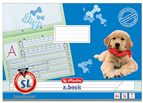 5 Schreiblernhefte / A4 / 1. Schuljahr / 16 Blatt / Lineatur SL