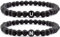 Sadingo Partnerarmbänder I Hochwertiges Freundschaftsarmband, Pärchen Armband mit Buchstaben, Paar Armbänder, Partnerschmuck, Pärchen-Geschenke, Couple Bracelet with Initials, Boyfriend Gift