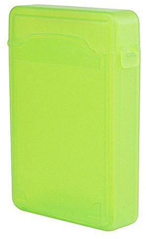 Gemini_mall® Hard Drive Disk Protective Box Dustproof Shockproof Anti-Static Storage Case for 3.5 Inch HDD (Green)