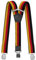 Fabio Farini - 4 cm breiter Hosenträger Y Form für Herren - Schwarz Rot Gold