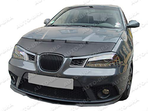 AB3-00133 Bonnet BRA kompatibel mit Seat Ibiza 6l Bj. 2002-2008 Haubenbra Steinschlagschutz Tuning Bonnet Bra