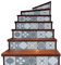 LifeUp Pegatinas Azulejos Calcomanías escalera Azulejos de pared a prueba de agua Calcomanías de escaleras Desmontable Pegatinas de vinilo Calcomanías de azulejos Para baño de cocina 18x100cmx6 piezas