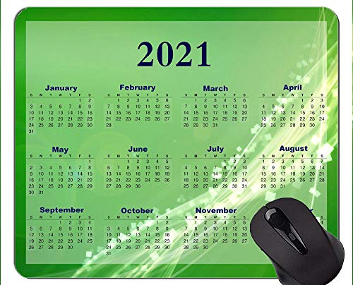 YENDOSTEEN Kalender für 2021 Jahre Mauspad Lustige, grüne Vitalitäts-Mauspads