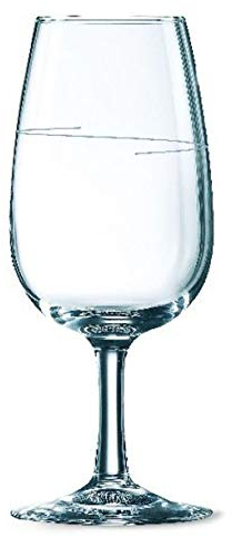 PEGANE Lot de 12 Verres à vin Jaugé à 12,5/14,5 cl en Verre - 21,5 cl