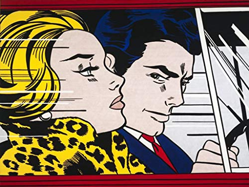 French Unicorn Roy Lichtenstein Poster In The Car 1963 / Pop Art / Comics